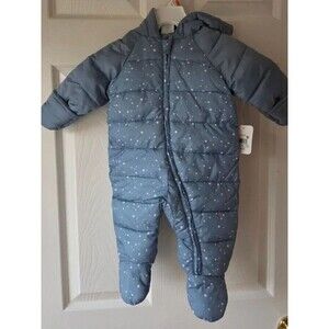 Lullaby Lane Baby Snowsuit 0-3M Winter Puffer Coat